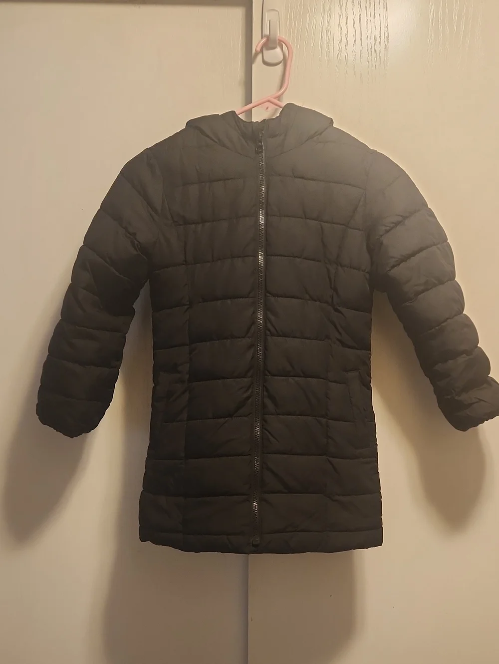 GAP Black Quilted Hooded Puffer Coat for Kids Size S